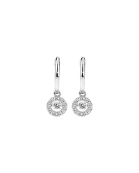 Lume Lab Round Brilliant Huggie Earrings with 0.30 Carat TW of Laboratory-Grown Diamonds in Sterling Silver