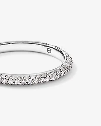 0.40TW Round Brilliant Pavé Diamond Wedding Band 14kt Gold