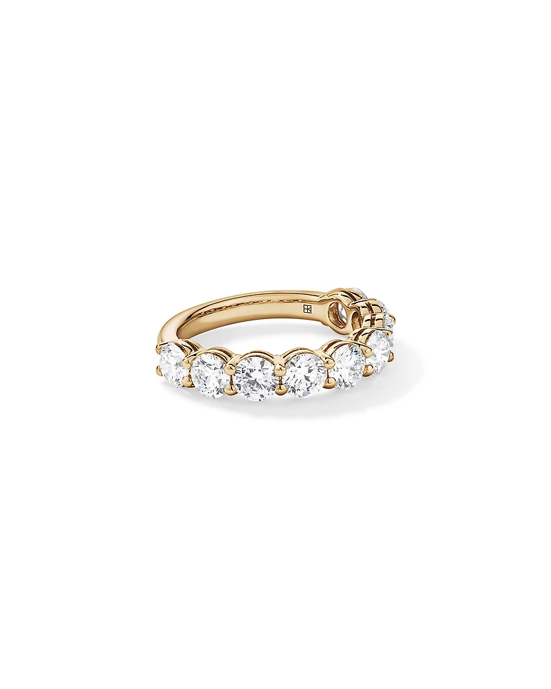 2.74TW Round Brilliant Laboratory-Grown Diamond Wedding Ring 14kt Yellow Gold