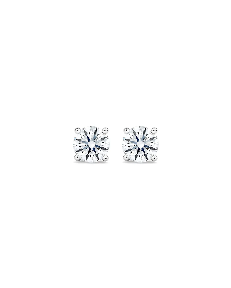 1.00 Carat TW Laboratory-Grown Diamond Solitaire Stud Earrings 14kt Gold