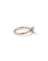 0.70 Carat TW Oval Laboratory-Grown Diamond Solitaire Engagement Ring in 14kt Rose Gold
