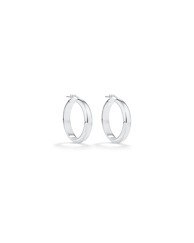 25mm Hoop Earrings in Sterling Silver