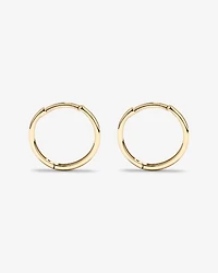 13.5mm Large Polished Huggie Earrings in 10kt Yellow Gold