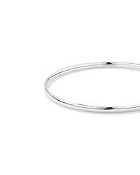 3.7mm Solid Round Bangle in Sterling Silver