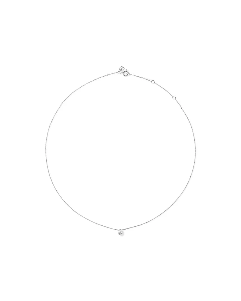 Coffret à lunettes en poire en diamant cultivé en laboratoire 0,25 carat TW en argent sterling