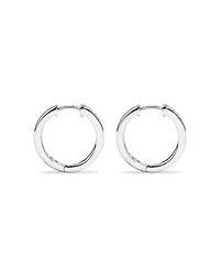 Boucles D'Oreilles Huggies Créoles De 20 Mm Avec Zircon Cubique En Argent Sterling