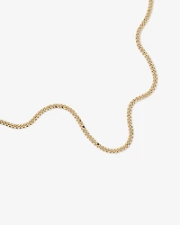 65cm (22") 6.8mm Width Semi Solid Diamond Cut Curb Chain in 10kt Gold