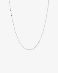 50cm (20") 1.6mm Width Figaro Chain Necklace in Sterling Silver