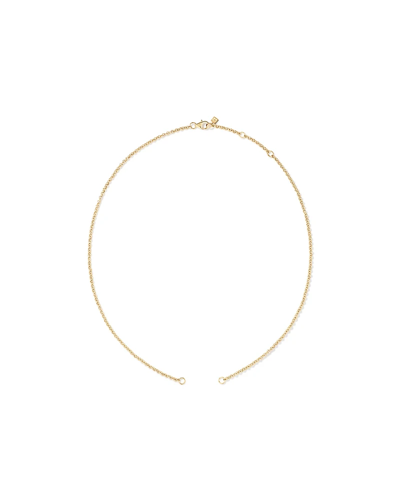 50cm (19.7") Solid Belcher Open Chain in 10kt Yellow Gold