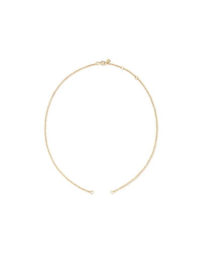 50cm (19.7") Solid Belcher Open Chain in 10kt Yellow Gold