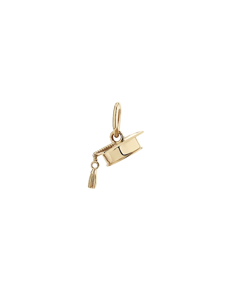 Graduation Cap Pendant in 10kt Yellow Gold