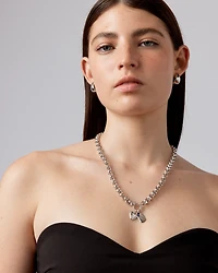 Dog Tag Pendant in Sterling Silver