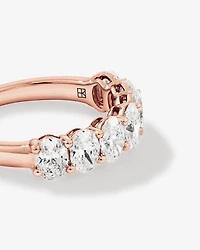 2.00 Carat TW Oval Laboratory-Grown Diamond Wedding Ring in 14kt Rose Gold