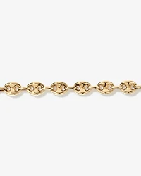 Collier de chaîne d’ancre puff en Vermeil or 18 carats