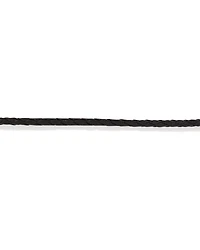 Men's Black Leather Braided Bracelet with 10kt Yellow Gold