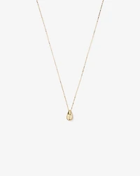 Tapered Dome Pendant Necklace in 10kt Yellow Gold