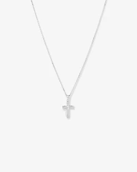 Cross Pendant Necklace in Sterling Silver