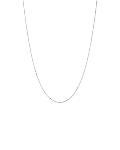 55cm (22") 1-1.5mm Width Fine Curb Chain Necklace in Sterling Silver