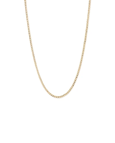 55cm (22") 3.9mm Width Semi Solid Curb Chain in 10kt Yellow Gold