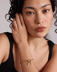 Pendentif Fleur Avec Perle D’Eau Douce De Culture En Or Jaune 10 Carats