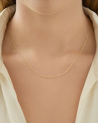 45cm (18") Singapore Chain in 10kt Yellow Gold