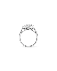 2.68 Carat TW Oval and Marquise Laboratory-Grown Diamond Halo Ring 14kt Gold