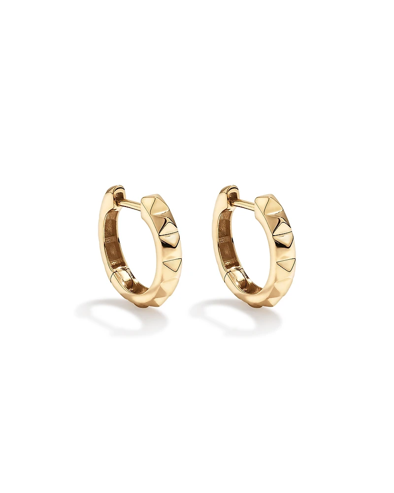 Signature Connect Huggie Earrings 10kt Yellow Gold