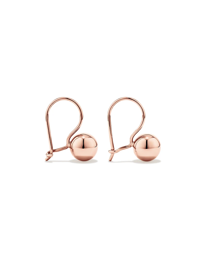 7mm Euroball Earrings 10kt Yellow Gold