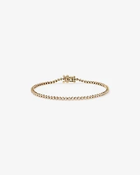 0.90 Carat TW Laboratory-Grown Diamond Tennis Bracelet in 10kt Yellow Gold