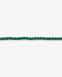21cm Malachite Bead Bracelet in Sterling Silver