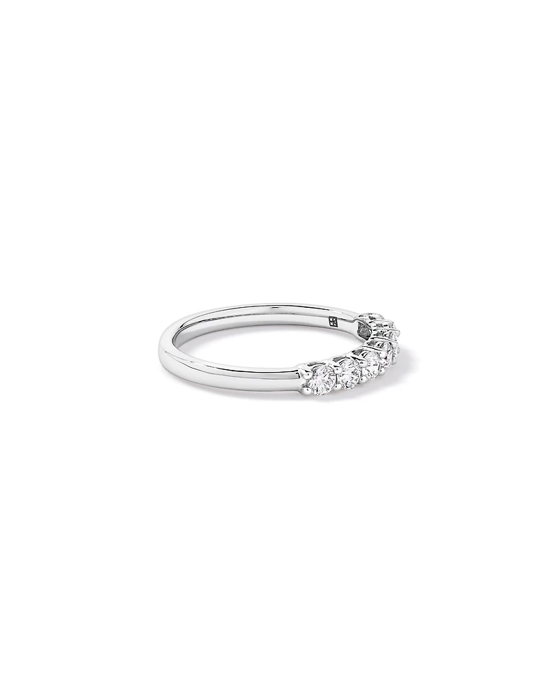 Alliance ronde brillante TW 0,50 carat en platine recyclé
