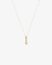 0.17 Carat TW Diamond Knot Pendant in 10kt Yellow Gold