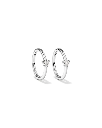 Diamond Accent Sleeper Earrings 10kt Yellow Gold