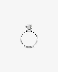 3.00 Carat TW Oval Cut Laboratory-Grown Diamond Solitaire Engagement Ring in Platinum