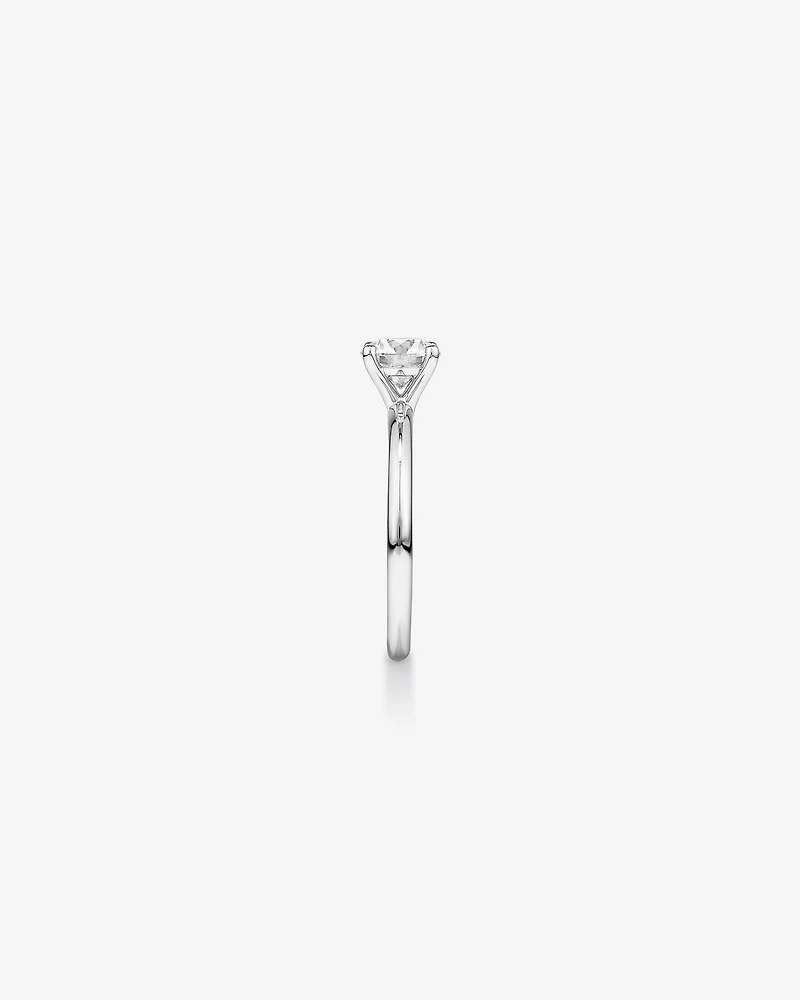 Carat TW Round Brilliant Laboratory-Grown Diamond Solitaire Engagement Ring in 14kt Gold