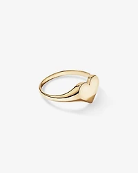 Heart Signet Ring in 10kt Yellow Gold