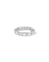 Multi-Stone Cubic Zirconia Eternity Ring in Sterling Silver