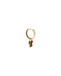 Portugal Jersey Earring Charm in 18Kt Vermeil