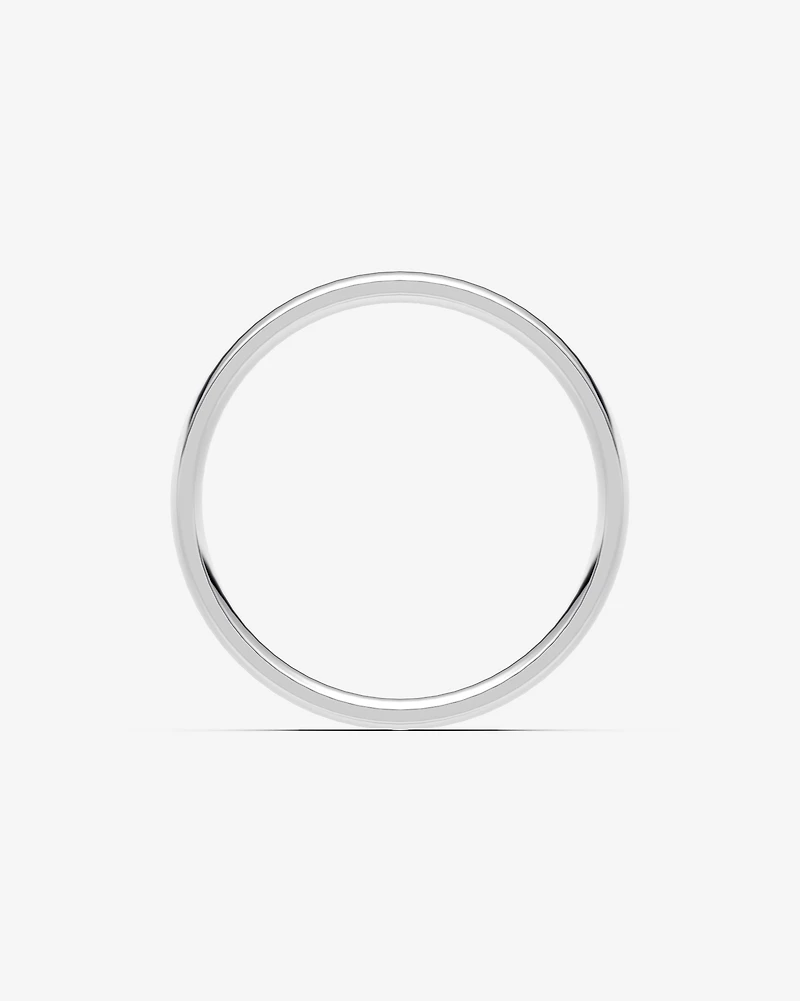 5mm Lite Half Round Wedding Band in Platinum