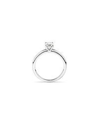 Carat TW Oval Laboratory-Grown Diamond Solitaire Engagement Ring 14kt White Gold