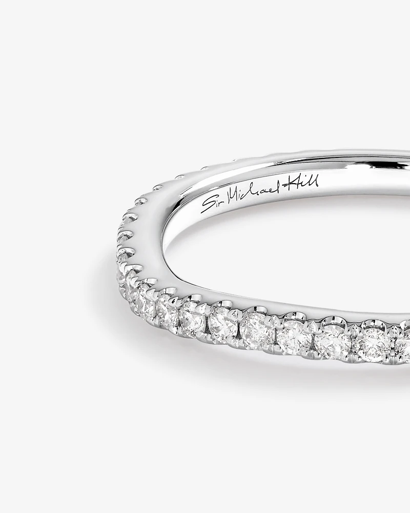 Alliance en or blanc 18 K à diamants totalisant 0,25 ct Sir Michael Hill Designer