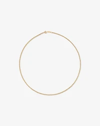 Chaîne à maillons gourmette creuse en or jaune 10 K, 45 cm