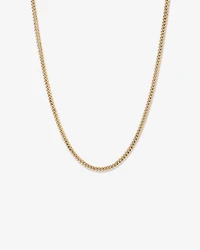 Chaîne à maillons gourmette creuse de style Miami en or jaune 10 K de 45 cm, largeur de 4,5 mm