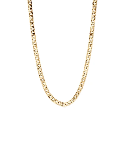 55cm (9") 8.87mm Flat Beveled Curb Chain in 10kt Yellow Gold
