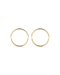 16mm Sleepers in 10kt Yellow Gold