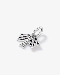 Pendentif drapeaux de course en argent sterling