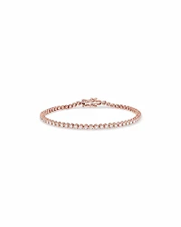 2.00 Carat TW Laboratory-Grown Diamond Tennis Bracelet in 10kt Rose Gold