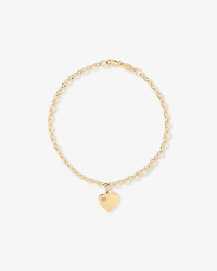 19cm (7.5") 2.5mm-3mm Width Diamond Set Belcher Bracelet in 10kt Yellow Gold