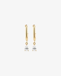 Pear Drop Stud Earrings in 18kt Vermeil with Cubic Zirconia