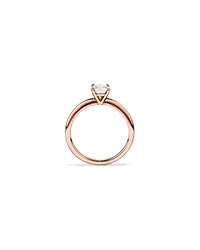 Bague de fiançailles solitaire ronde en diamant brillant de laboratoire TW de 0,70 carat en or rose 14 carats
